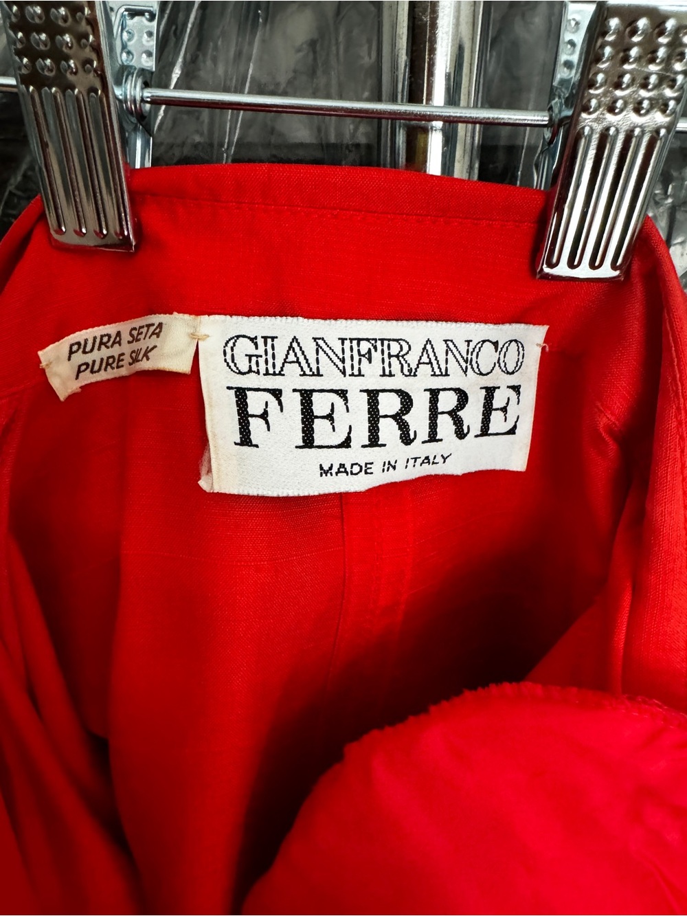 Vintage 80s Gianfranco Ferre Documented Runway Raw Silk Dress With Bow - Picture 8 of 10